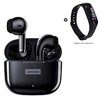 Audífonos Lenovo LP40 PRO Bluetooth 5.1 Negro +  Reloj Pulsera de regalo